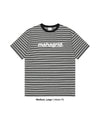 Mahagrid Stripe Basic Logo Tee