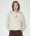Mahagrid MGD SERIF LOGO CROP HOODIE