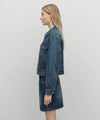 Marithé François Girbaud Women's Denim Tuck Detail Jacket