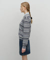 Marithé François Girbaud Regular Logo Stripe Polo Knit