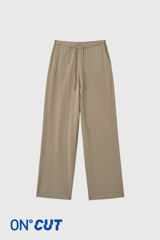 General Idea WOMAN Cooling Semi-Wide Knit Pants [TAUPE]