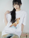 ADLV AC Bear Baby Face Tiara Short Sleeve T-Shirt