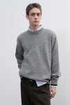 General Idea MAN Neps Crew Neck Pullover [GREY]