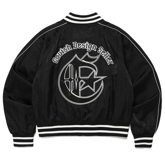 Cavish W SIDELINE BOMBER JACKET [BLACK]