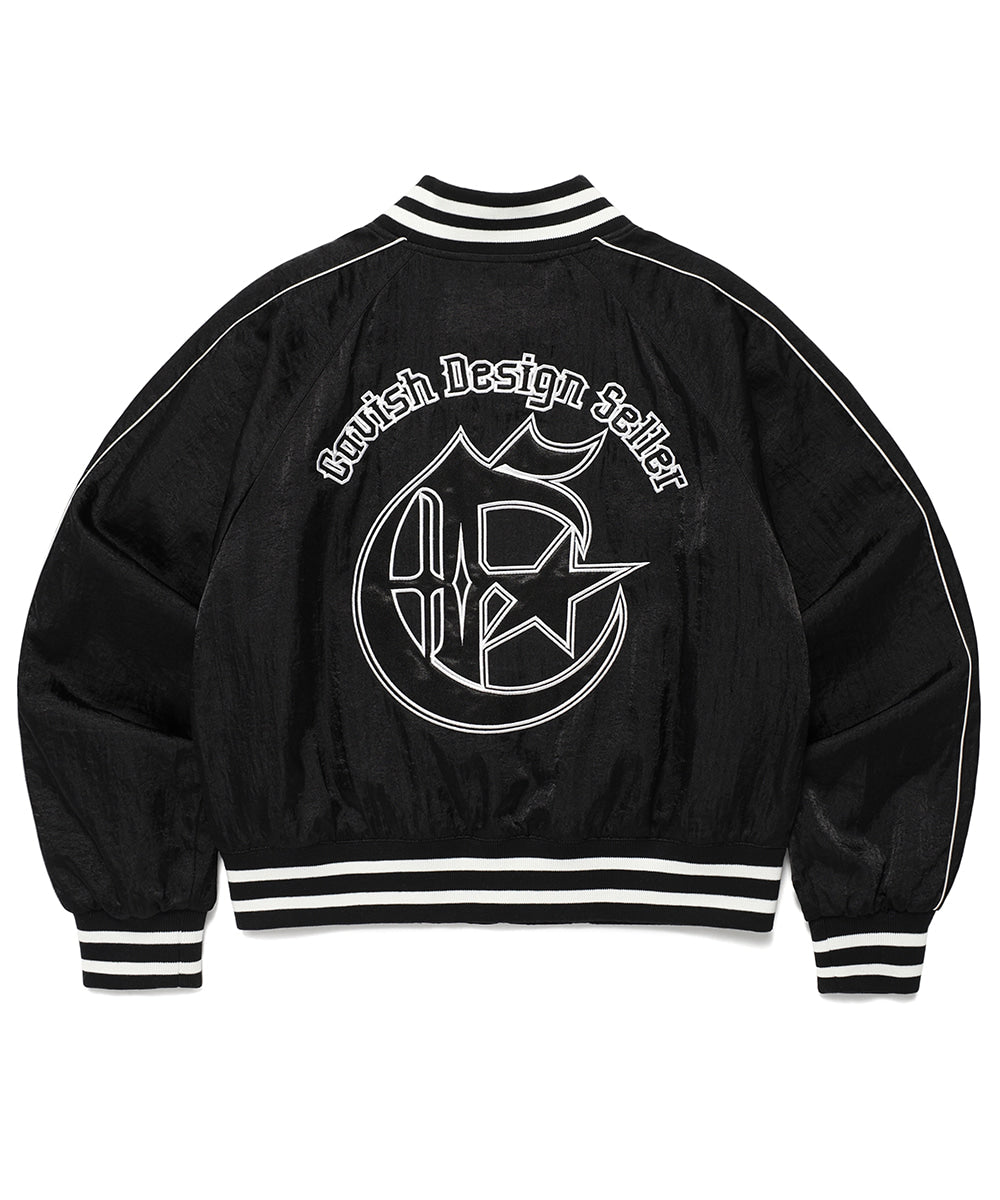 Cavish W SIDELINE BOMBER JACKET [BLACK]
