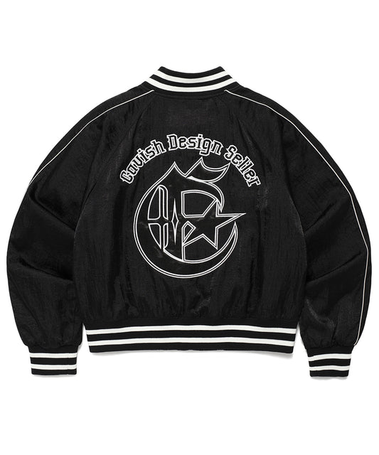 Cavish W SIDELINE BOMBER JACKET [BLACK]