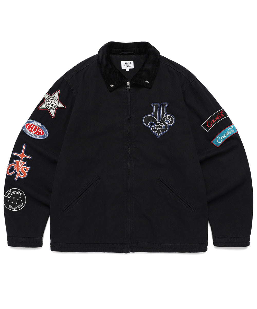 Cavish Washed Patchwork Jacket