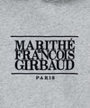 Marithé François Girbaud Classic Logo Embroidery Hoodie (Brushed) Charcoal