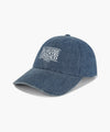 Marithé François Girbaud DENIM WASHING SMALL CLASSIC LOGO COVERED CAP light blue