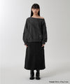 Mahagrid Cut Off One Shoulder Sweatshirt
