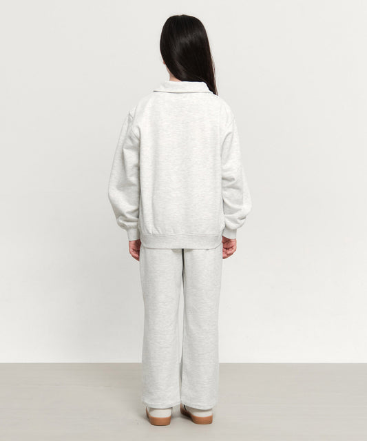 Marithé François Girbaud Kids Half Zip-Up Sweat Set-Up
