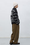 General Idea UNISEX High Neck Nordic Zip-Up Cardigan