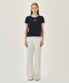 Marithé François Girbaud [L 사이즈 6/19 예약발송] W CLASSIC LOGO RINGER TEE navy