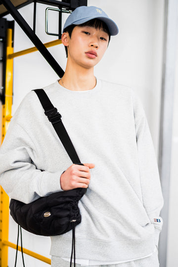 General Idea UNISEX Essential Cozy Crewneck [Melange Grey]