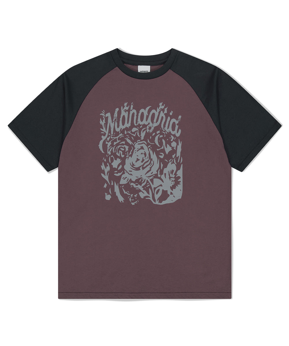 Mahagrid Rose Raglan Tee