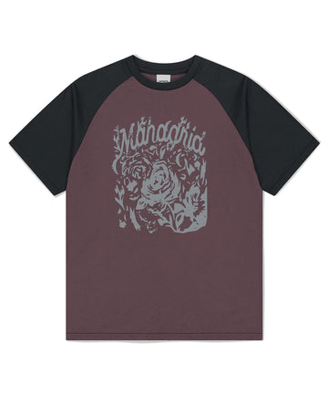 Mahagrid Rose Raglan Tee