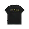 ADLV Headset Boy Lettering Baby Face Short Sleeve T-Shirt