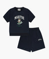 Marithé François Girbaud Kids Raglan Half Sweat Set-Up