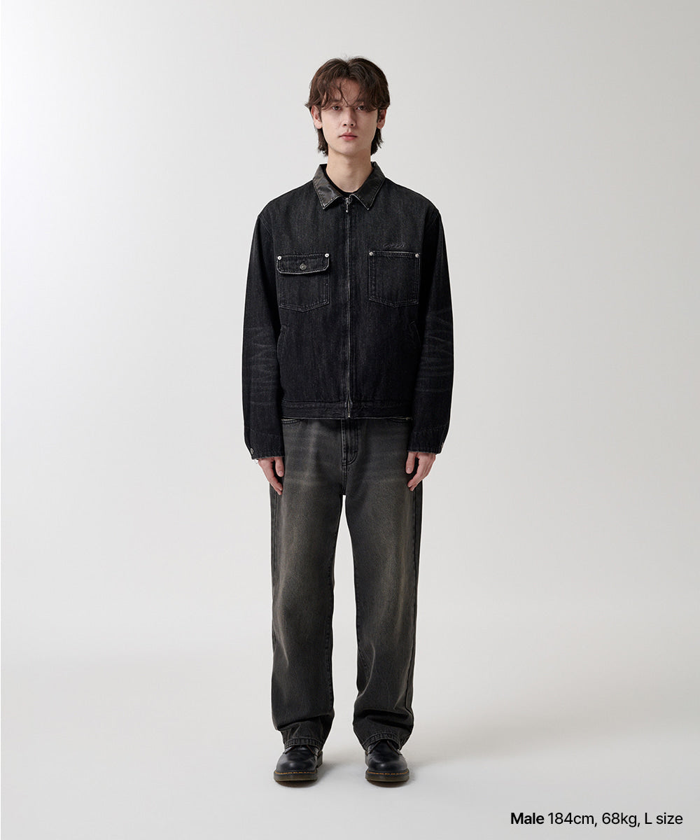 Mahagrid Dungaree Denim Jacket