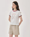 Marithé François Girbaud W PARIS GRAPHIC RINGER TEE