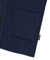 Mahagrid Two Tone Zip Up Cardigan