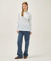 Marithé François Girbaud Women's High Straight Stripe Denim Pants Black