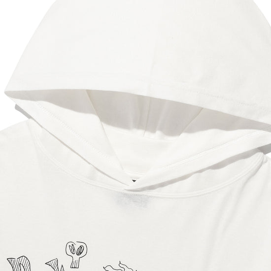 Nice Ghost Club Doodle Big Big Long Sleeve Hoodie