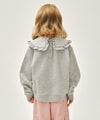 Marithé François Girbaud Kids W Frill Collar Sweatshirt Heather Gray