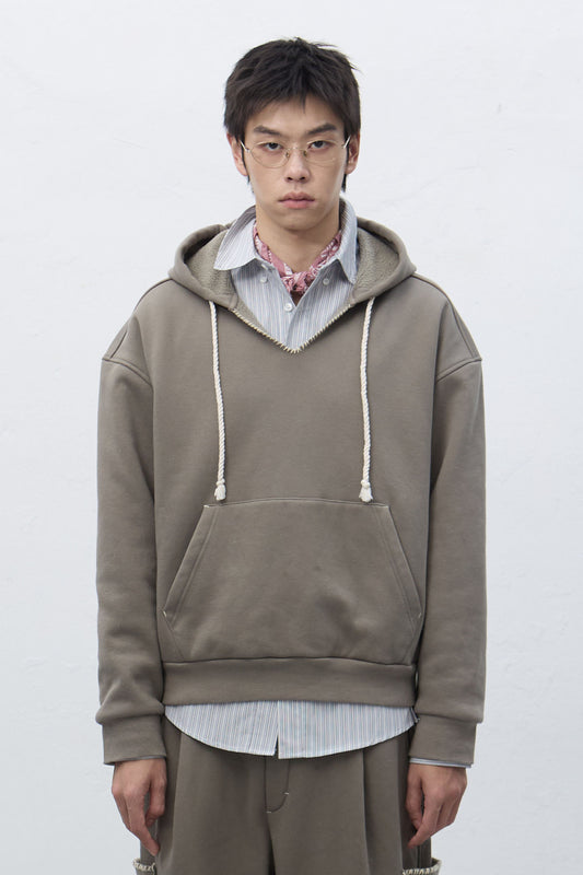 General Idea UNISEX Stitch V-Neck Sweat Hoodie