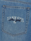 MLB Men's Varsity Vintage Slub Cargo Denim Bermuda Pants