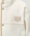 Marithé François Girbaud KIDS CLASSIC LOGO LIGHT WEIGHT FLEECE JACKET IVORY