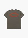 ADLV Script Embossing Chain Needlework Short Sleeve T-Shirt