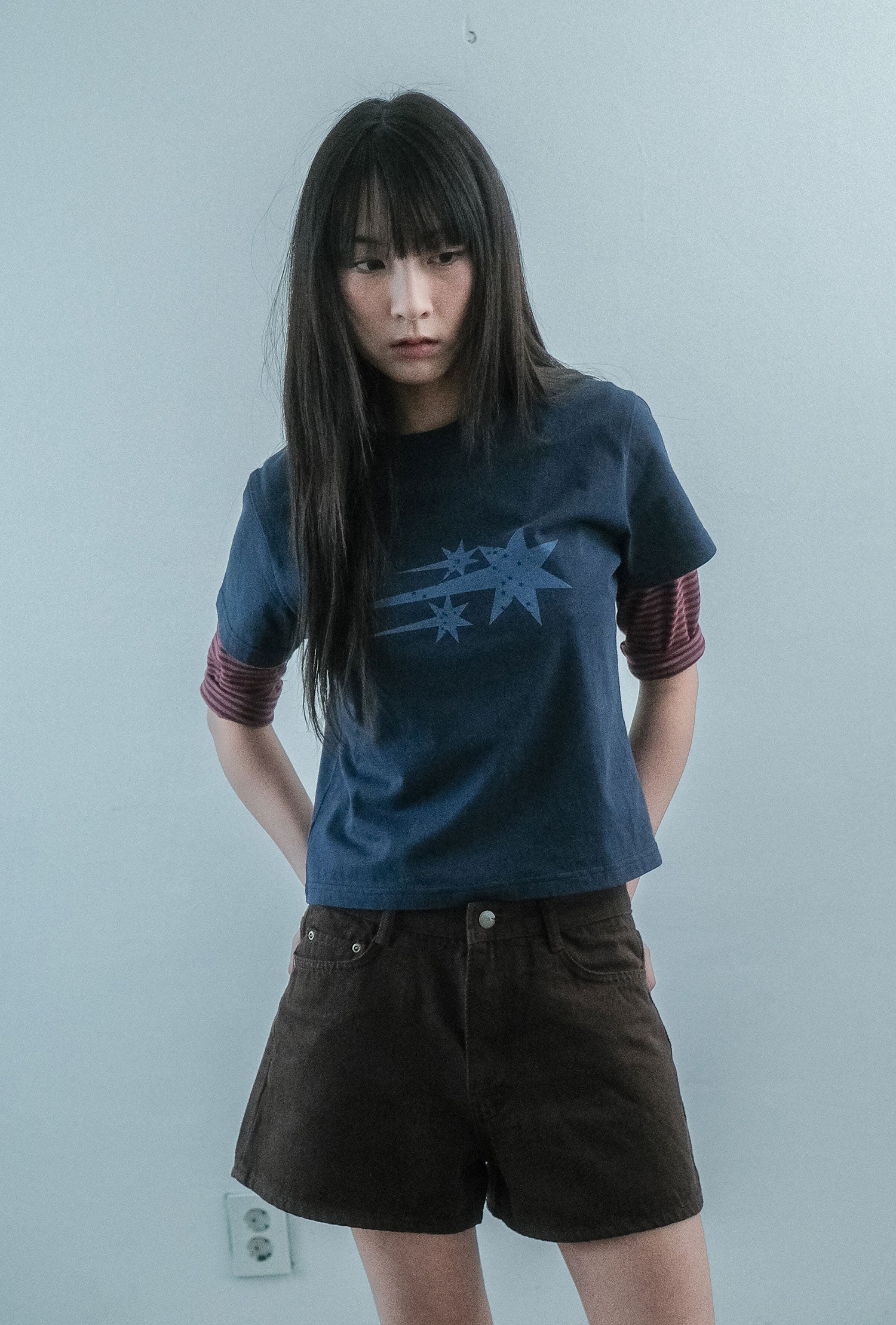Nice Ghost Club Stardust 3-Star Crop Tee