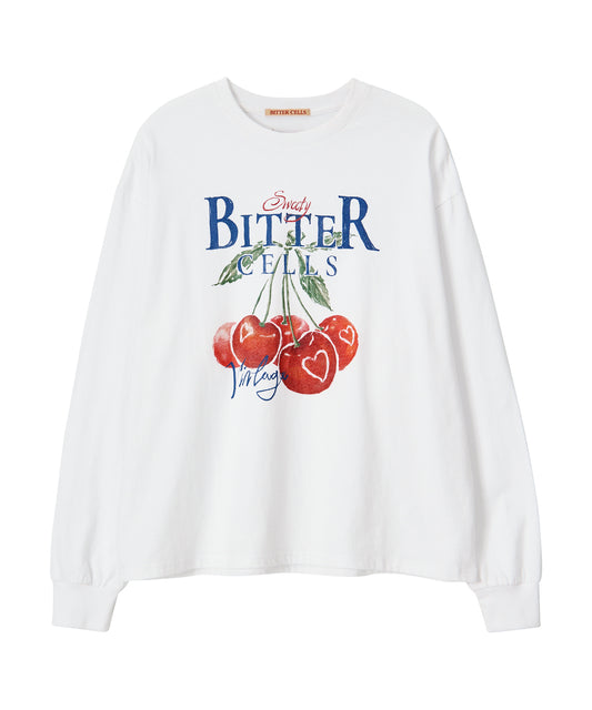 Bitter Cells Vintage Cherry Long Sleeve - Ivory