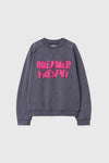 General Idea [XXL Exclusive] UNISEX Garment Dyed Lettering Sweatshirt [GREY]
