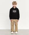 Marithé François Girbaud Kids Classic Logo Collar Sweatshirt Black