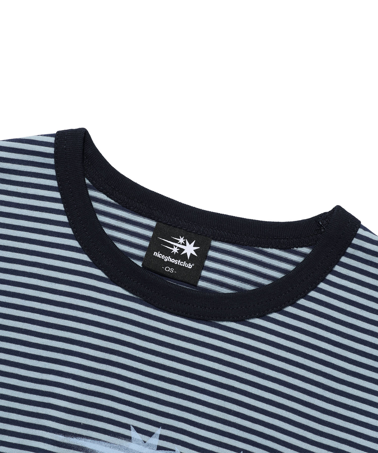 Nice Ghost Club Stripe Rush 3Star Ringer Crop Tee