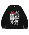 Cavish LIGHTNING SKELETON LS TEE [BLACK]