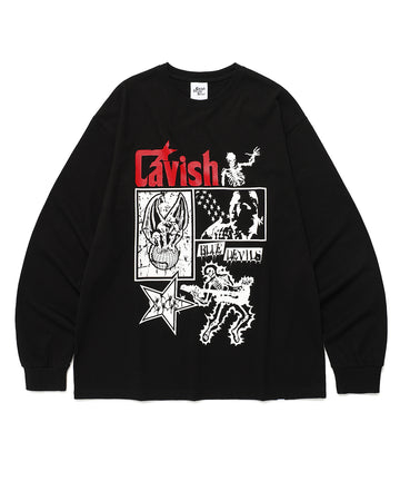 Cavish LIGHTNING SKELETON LS TEE [BLACK]