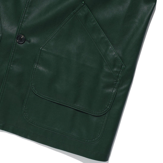 Nice Ghost Club PU Leather Work Car Coat