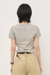 General Idea WOMAN Stripe Crew Neck Half Knit