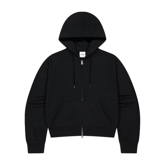 Mahagrid PRAY APPLIQUE CROP ZIP UP HOODIE