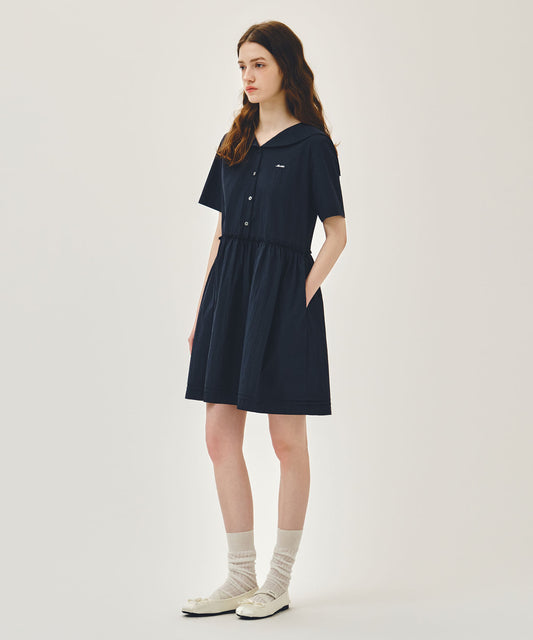 Marithé François Girbaud W MARINE HALF SLEEVE ONEPIECE