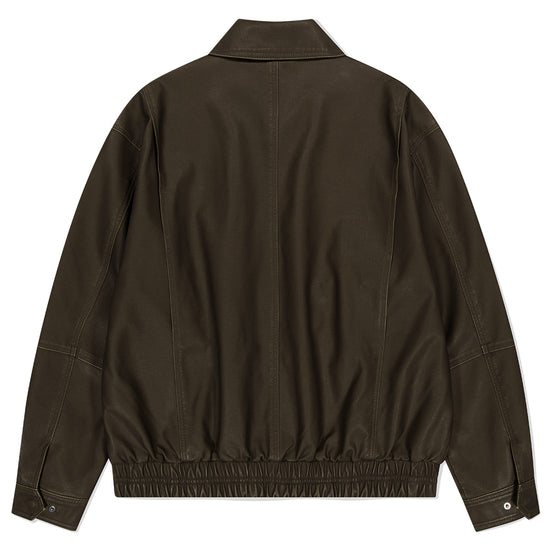 Mahagrid Washed Faux Leather Blouson