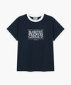 Marithé François Girbaud AEROCOOL CRACK CLASSIC LOGO RINGER TEE brown