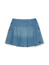 MLB Women's Varsity Vintage Denim Cargo Pleated Skirt