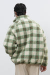 General Idea UNISEX Warm Check Fleece Zip-Up Jumper
