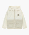 Marithé François Girbaud Kids Bear Classic Logo Windbreaker Beige