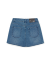 MLB Women's Basic Small Logo Cargo Denim Wrap Skirt