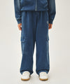 Marithé François Girbaud Kids Doodle Classic Logo Cargo Sweat Pants Black